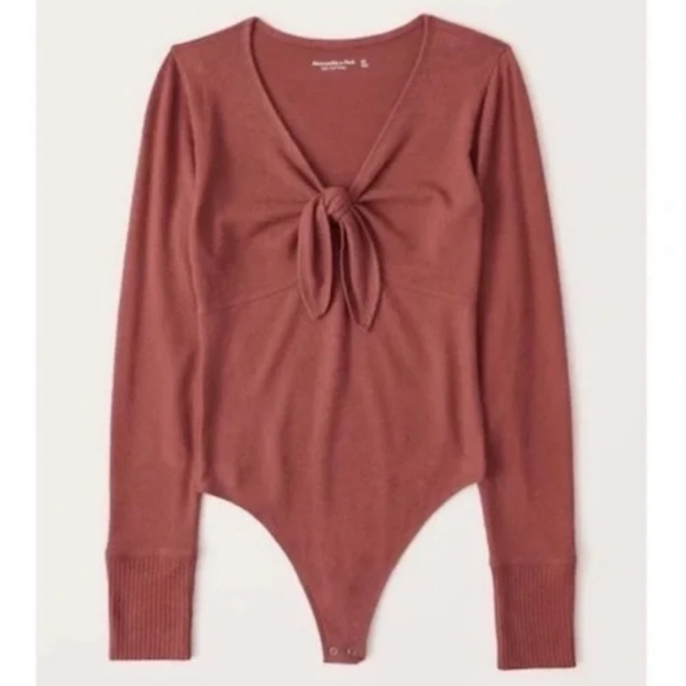 Soft AF and Cozy Front Tie Bodysuit